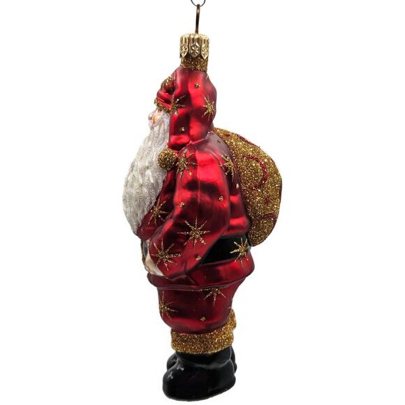 Patricia Breen Nordstrom Santa Claus Red Moon Star Celestial Christmas Ornament - Picture 7 of 10